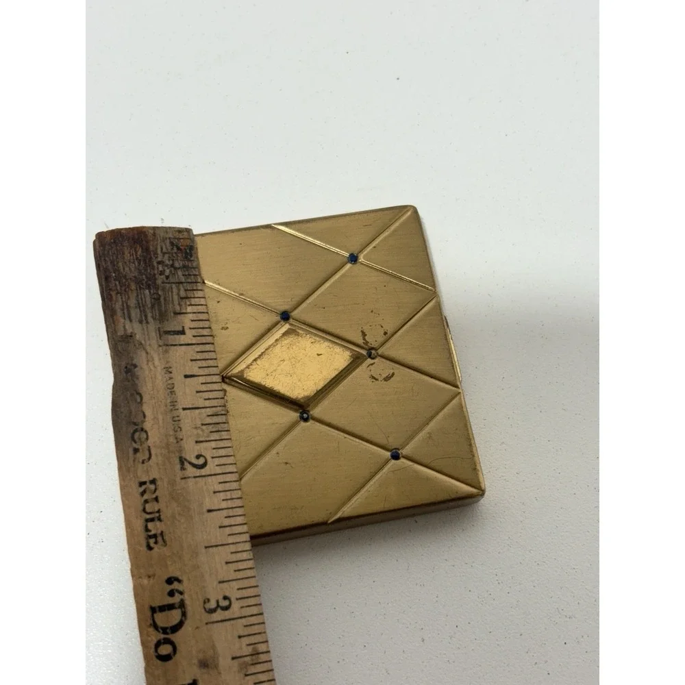 Vintage‎ Bourjois New York Powder & Mirror Gold-tone Case Only See Pictures